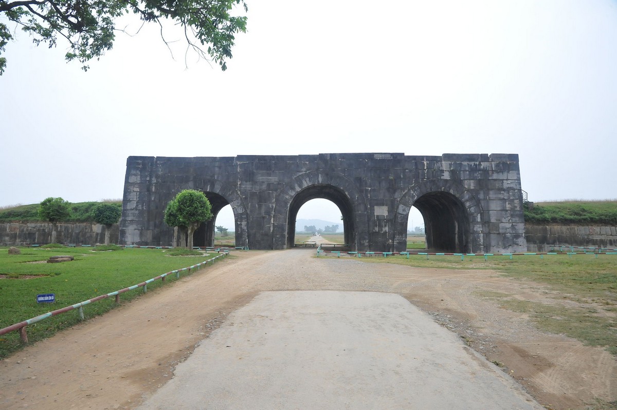 The Citadel of the Ho Dynasty was the only imperial building made of stone slabs instead of bricks