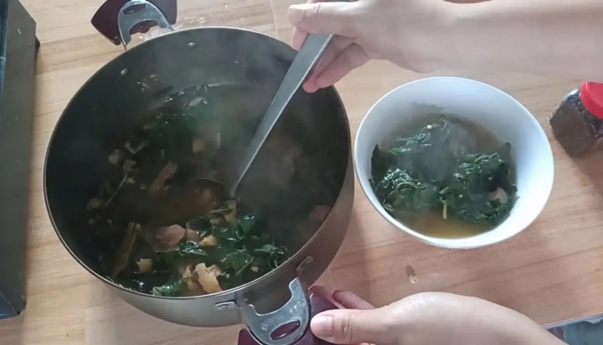 Quang Binh Cuisine: Wild Boar Soup With Piper Lolot Leaves (Canh Heo Rung La Lot)