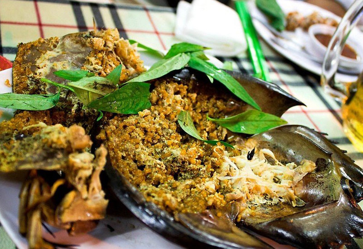 Best Local Food in Halong Bay - Sam (Horseshoe Crab)
