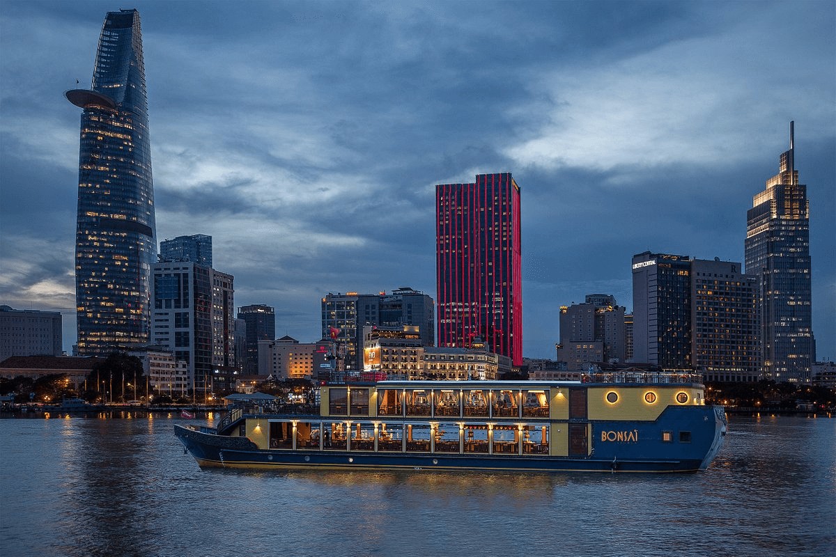 Taking a nighttime cruise along the Saigon River is a magical experience