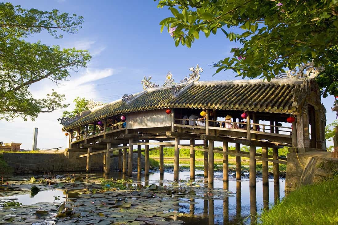 Tourist Attractions in Hue - Thanh Toan Covered Bridge is one of the best tourist attractions in Hue