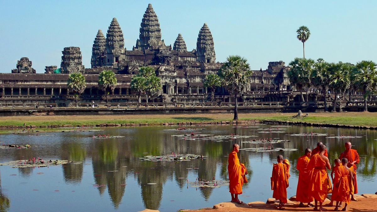 Angkor Wat is one of the most impressive tourist attractions in Indochina