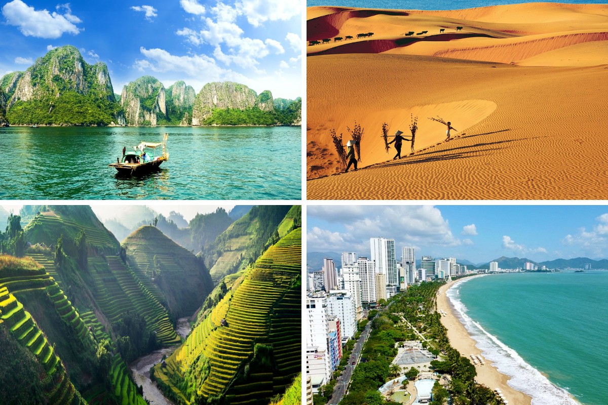 Vietnam Tours Vietnam's natural scenery dazzles with diverse landscapes, from lush mountains to pristine beaches