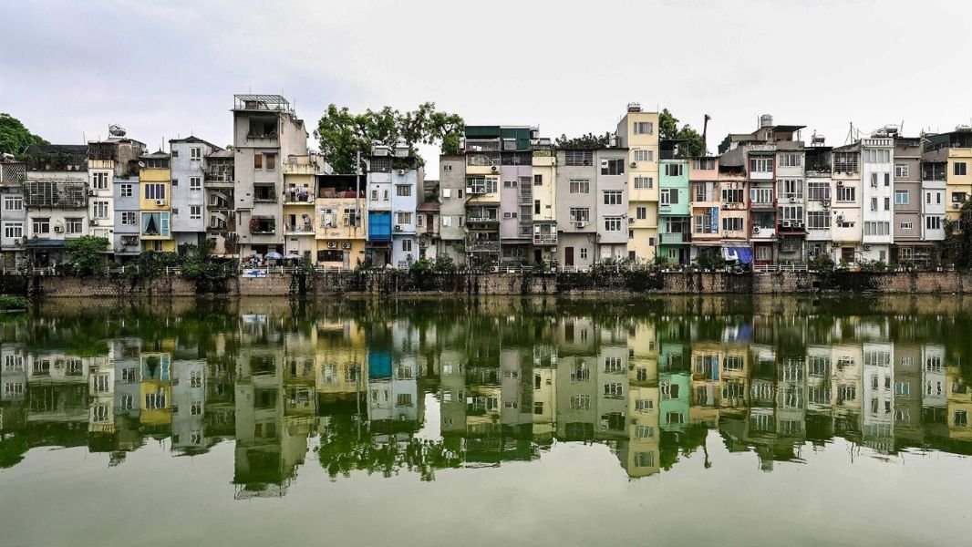 House in Vietnamese Tube Houses of Hanoi