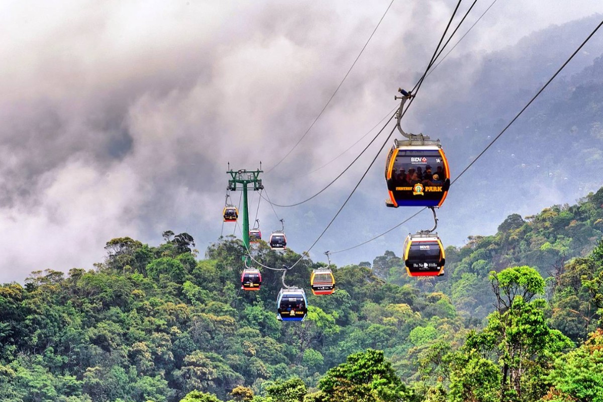 The cable car offers convenient access to Fansipan Mountain