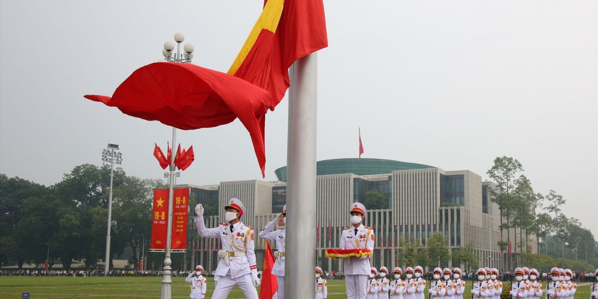 Ho Chi Minh Mausoleum Guard Changing Ceremony