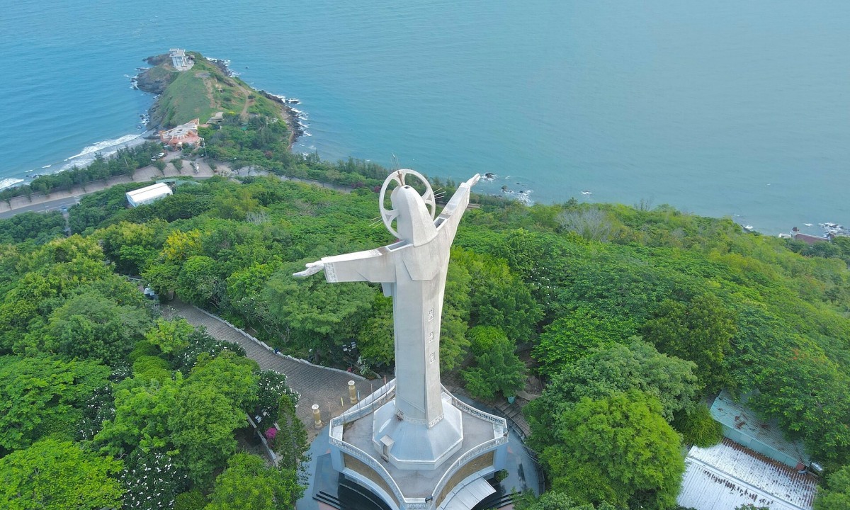 Vung Tau Vietnam Jesus Christ Statue with opening arms