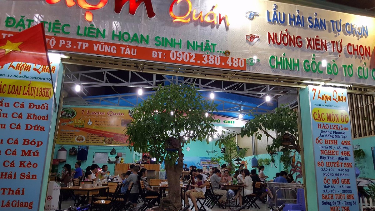 7 Luom Quan is one of the best restaurants in Vung Tau