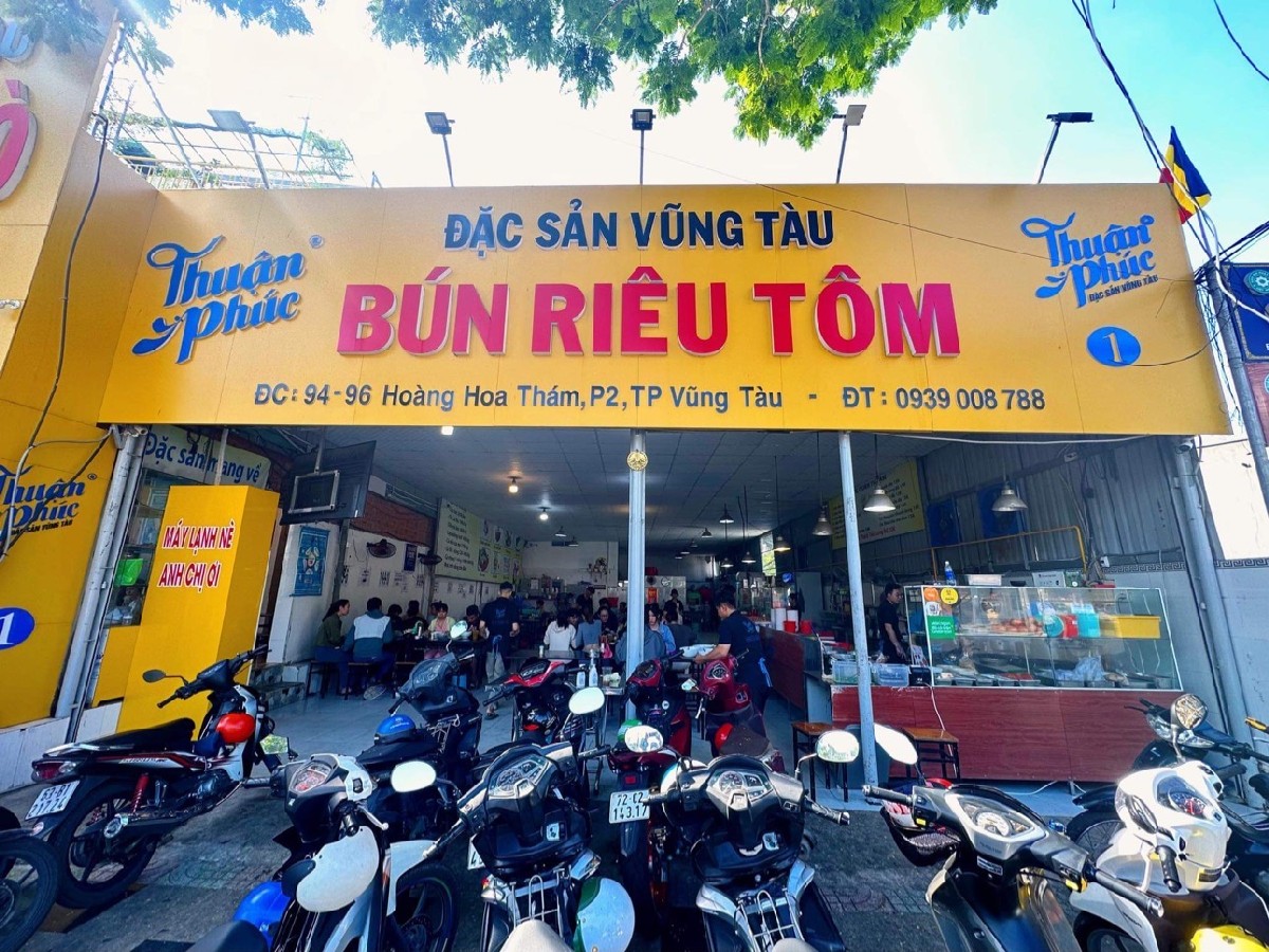 Best Restaurants in Vung Tau Bun Rieu Tom Thuan Phuc is one of the most famous Vung Tau restaurants