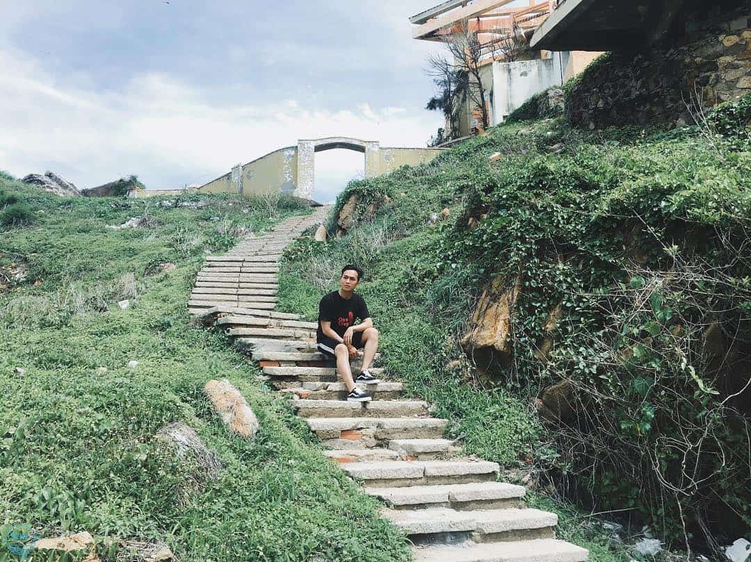 Nghinh Phong Cape (Cape Saint James) Stone steps along Nghinh Phong Cape