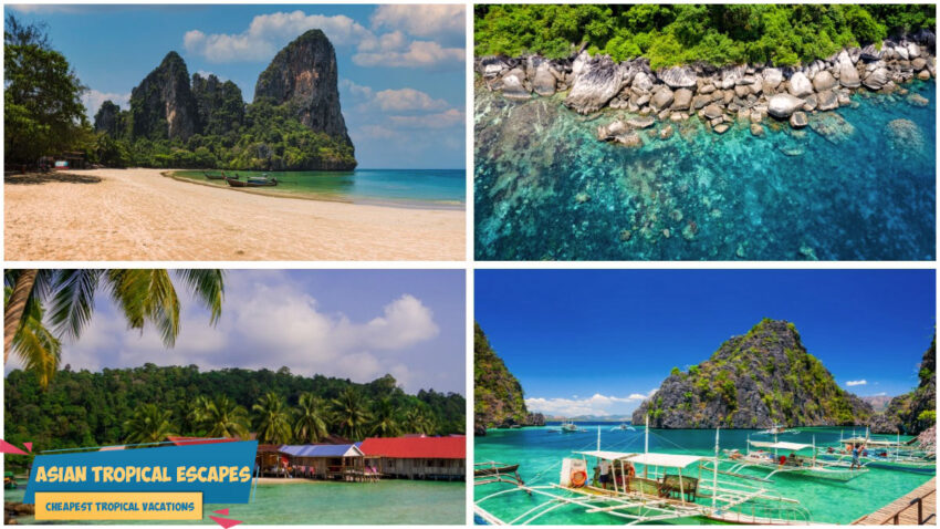 Other Asian destinations for Cheapest Tropical Vacations