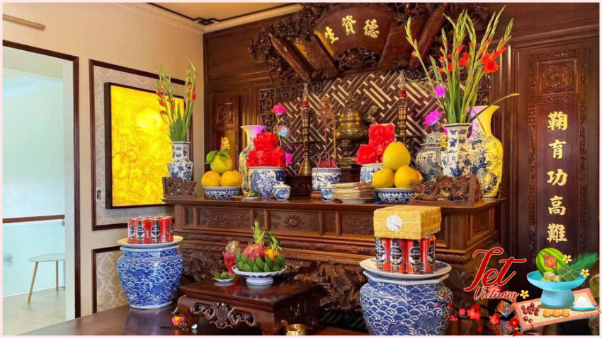 Preparing the family altar is a crucial step in getting ready for Tet Vietnam