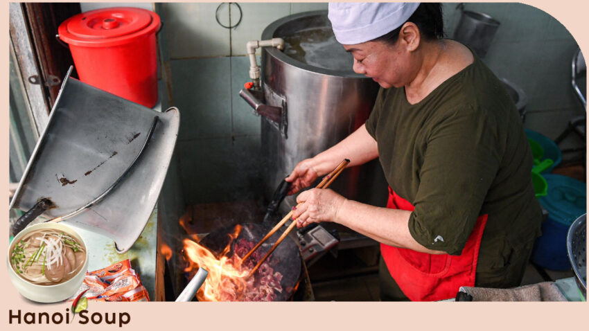 Hanoi soup is special because of its ingredients