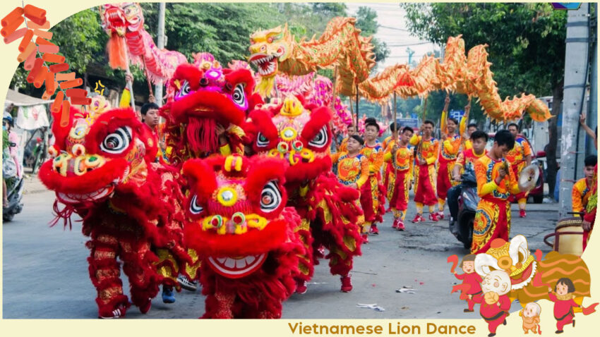 Outfits in Vietnamese Lion Dance