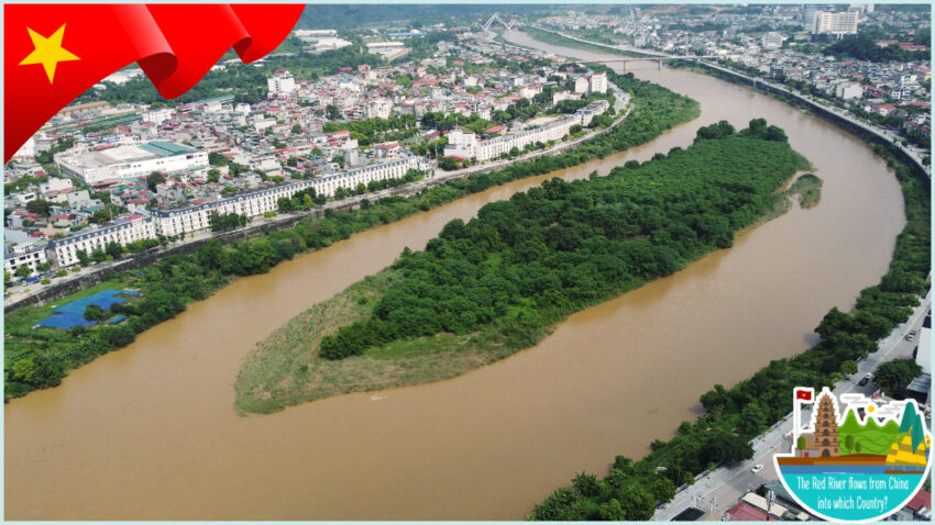 The Red River flows from China into which Country After leaving China, the Red River enter Vietnam in Lao Cai Province