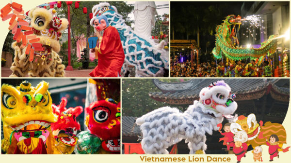 The Vietnamese lion dance originated in China