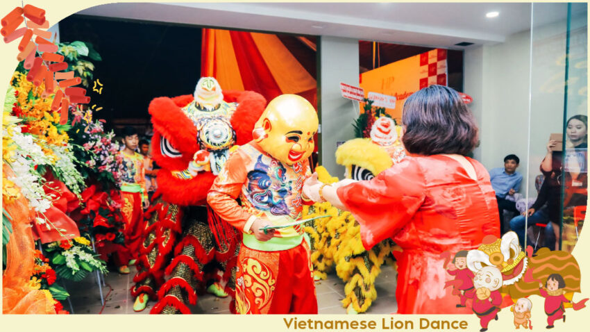 Unique features of Vietnamese lion dance