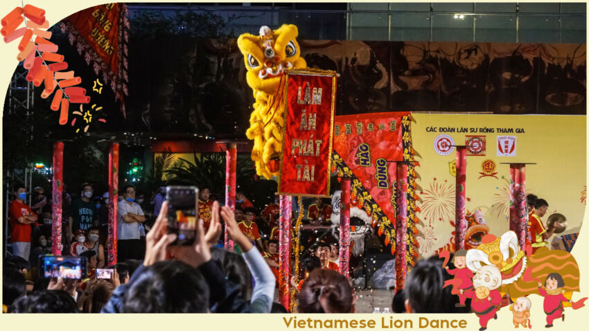 Vietnamese Lion Dance Lion Dance at Cholon Market