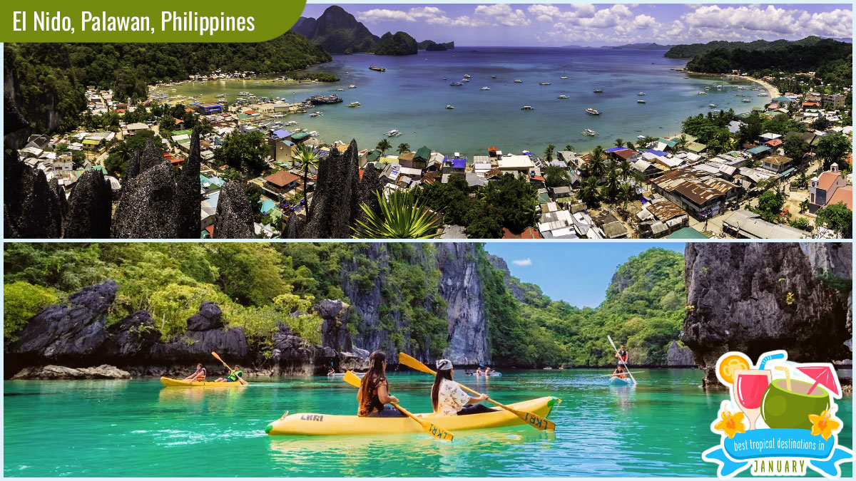 Best Tropical Destinations in January - El Nido, Palawan, Philippines