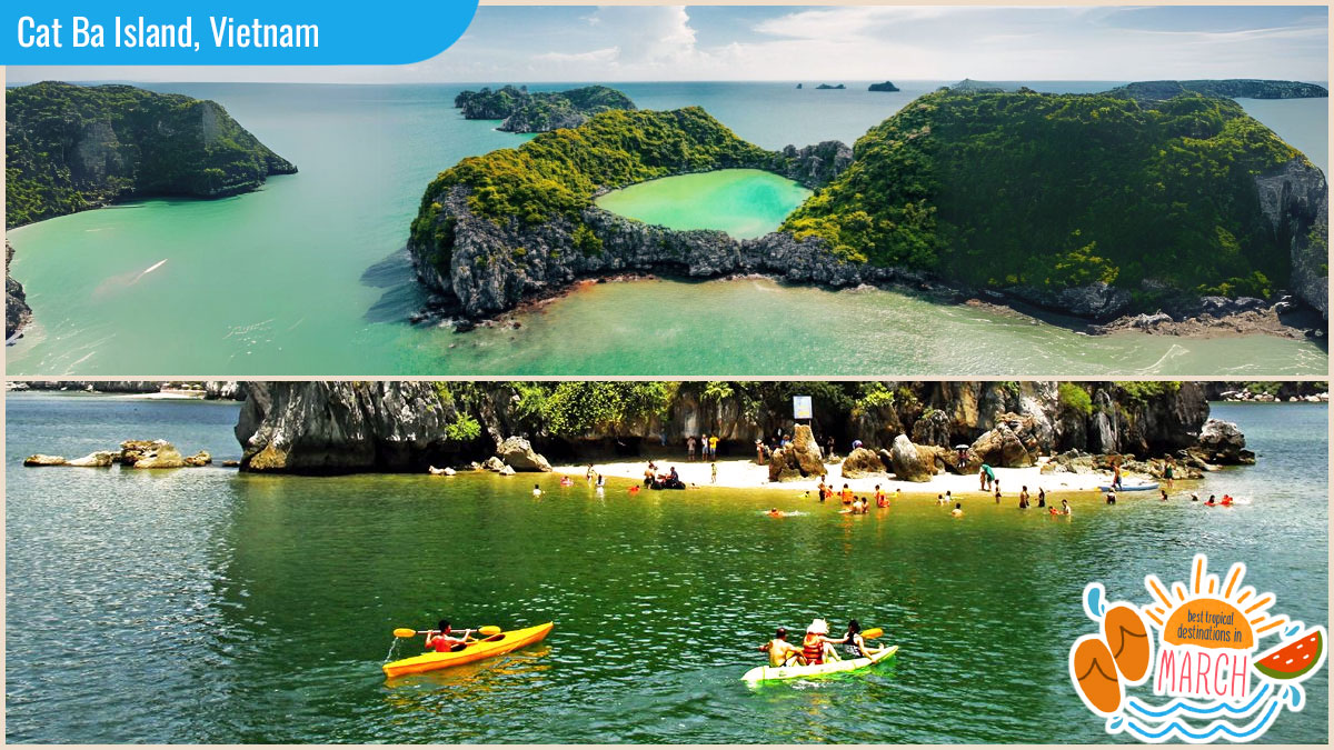 Cat Ba Island is one of the best tropical destinations in March