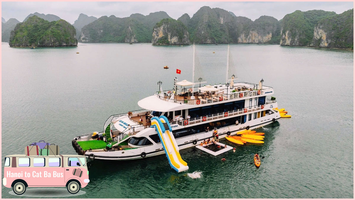 After your Hanoi to Cat Ba Bus journey, let's visit Lan Ha Bay