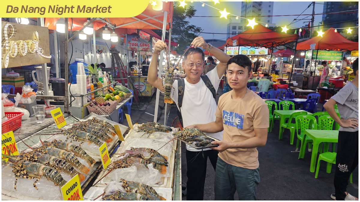 Da Nang night market is truly a paradise for food lovers