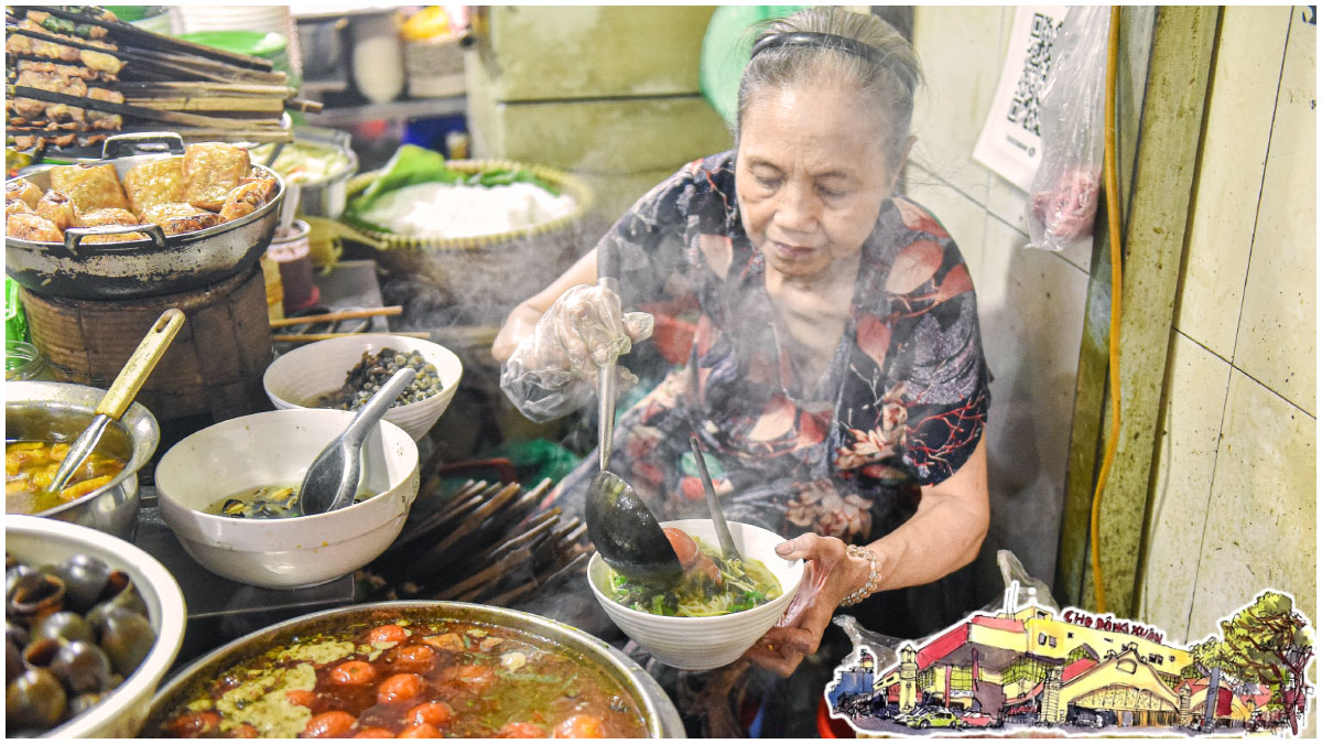 Dong Xuan Market Hanoi These food stalls provide a delightful culinary adventure for travelers