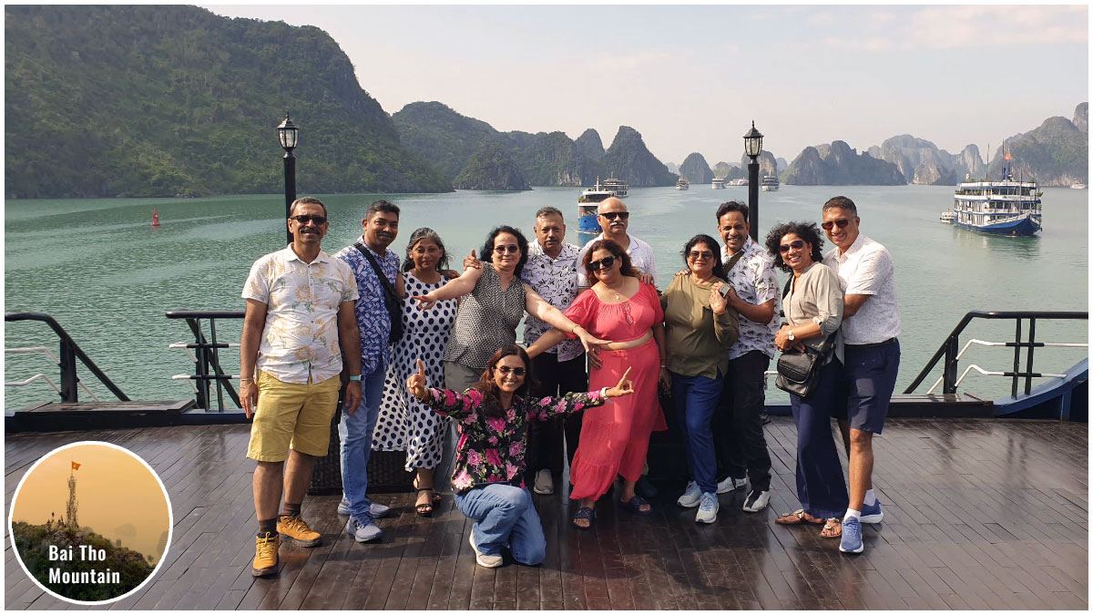 Explope nearby Bai Tho Mountain A Halong Bay cruise is an ideal way to explore this natural heritage