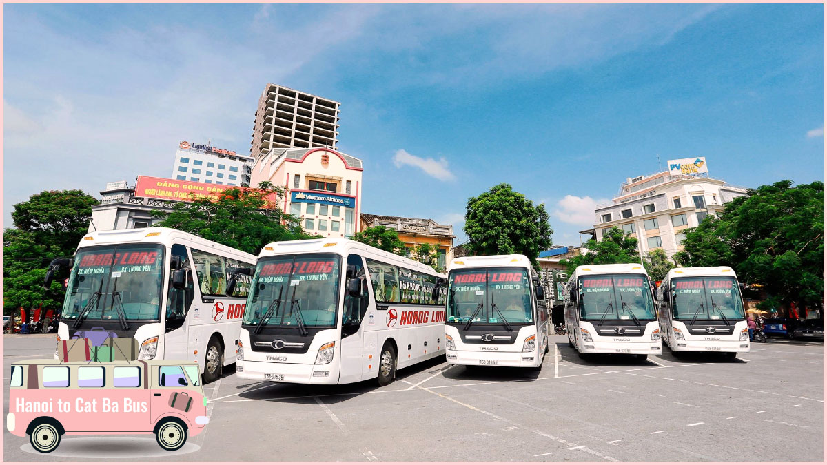 Hanoi to Cat Ba Bus - Hoang Long Bus