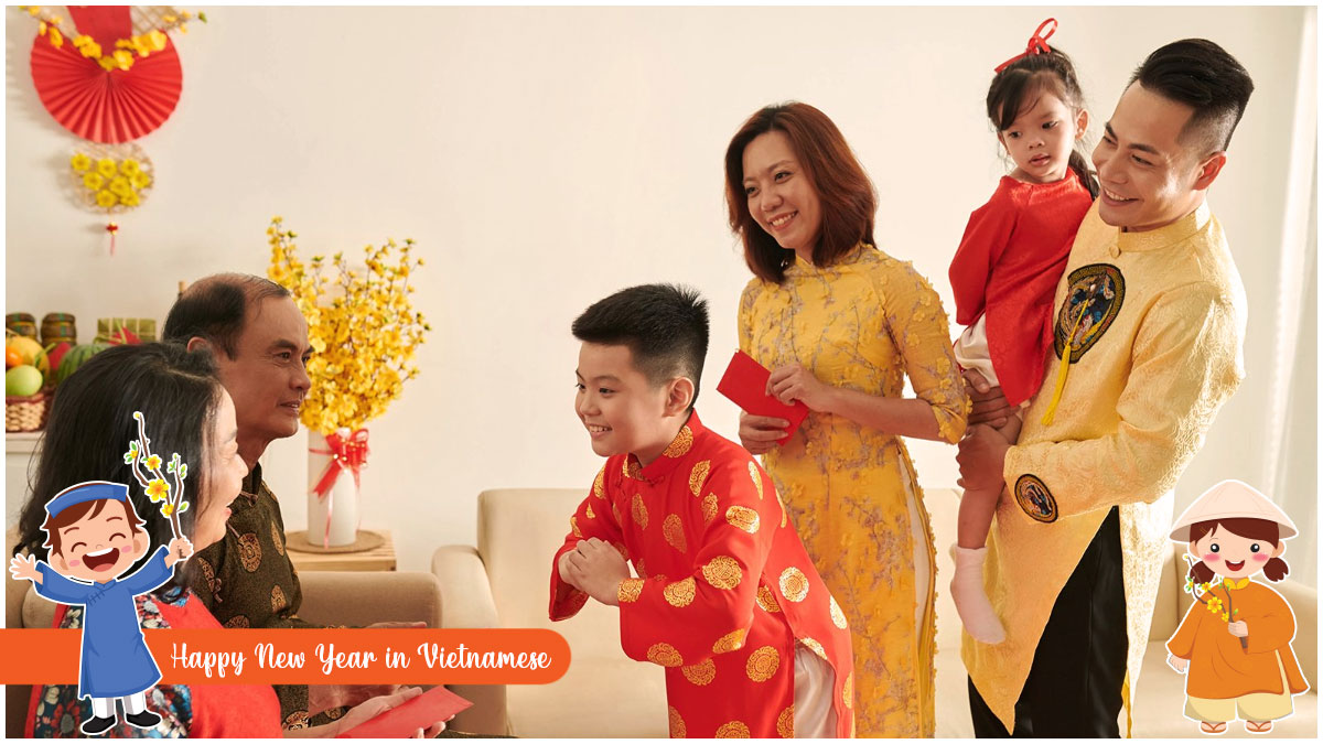 Happy New Year in Vietnamese - Exchanging wishes is a delightful Vietnamese tradition