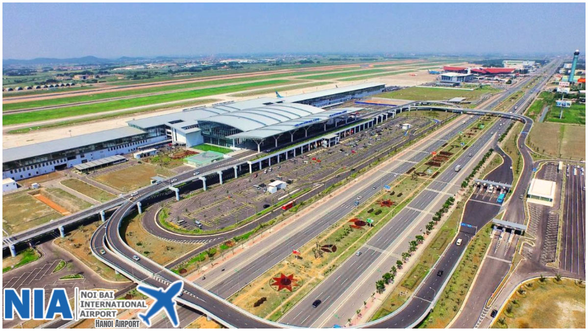 Location of Noi Bai Airport Hanoi