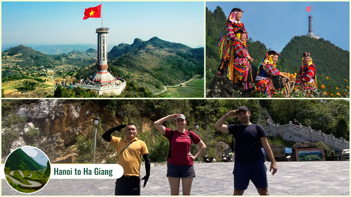 Places on a Hanoi to Ha Giang journey - Lung Cu Flag Tower