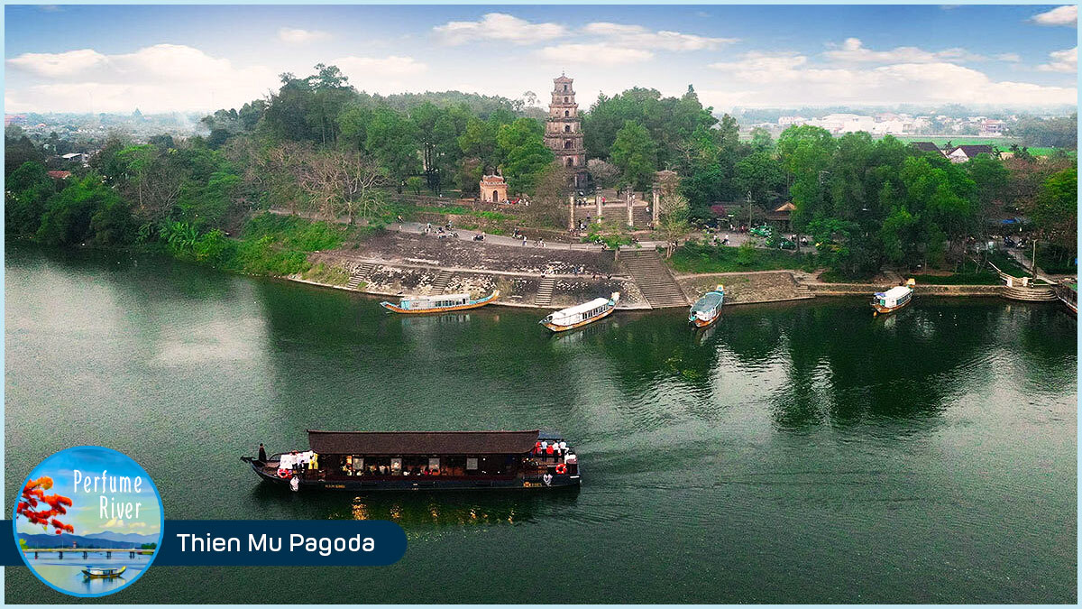 Along Perfume River - Thien Mu Pagoda