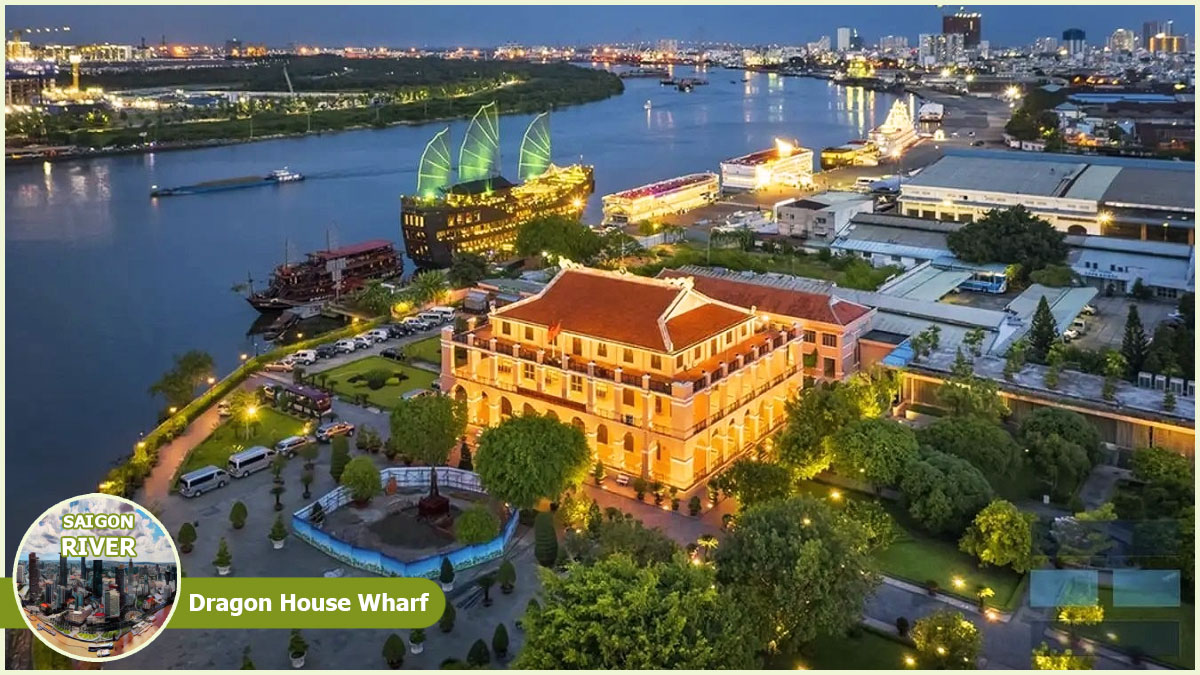 Along Saigon River - Dragon House Wharf