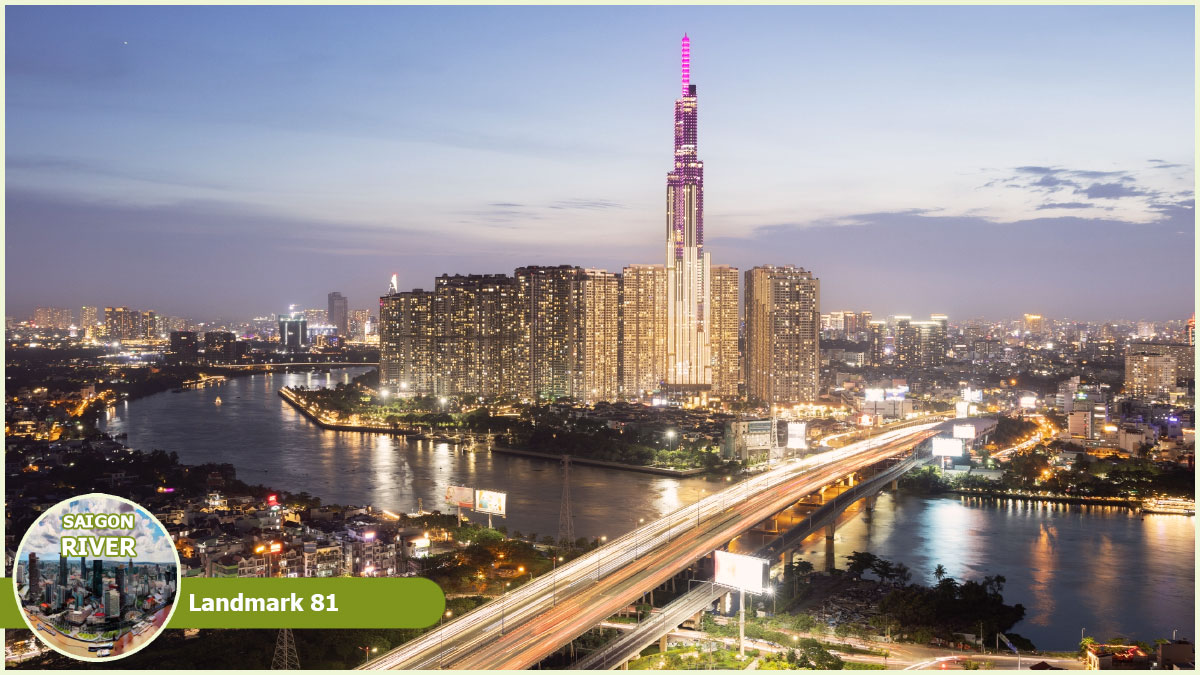 Along Saigon River - Landmark 81