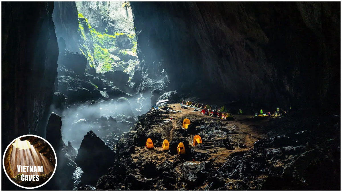 Camping in Vietnam Caves