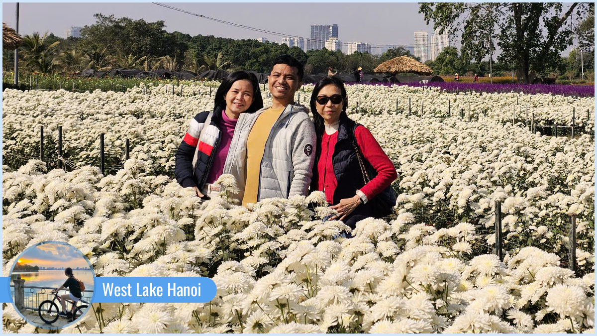 Check in the Flower Valley at West Lake Hanoi