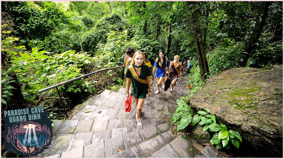 Climbing the 500 Steps at Paradise Cave Quang Binh