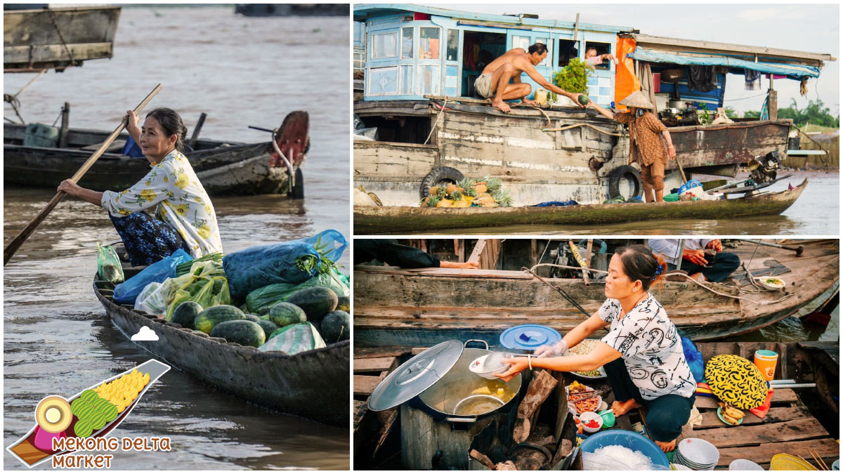 Experience the vibrant pulse of local life at the Mekong Delta Market