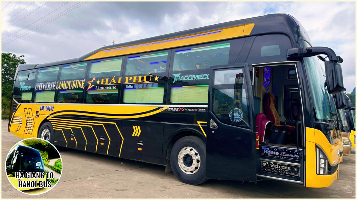 Ha Giang to Hanoi Bus Operators - Hải Phú Limousine