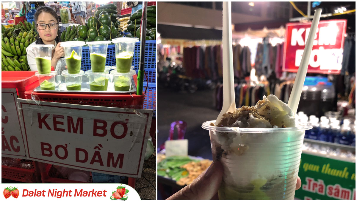 Must-Try in Dalat Night Market - Avocado Ice Cream