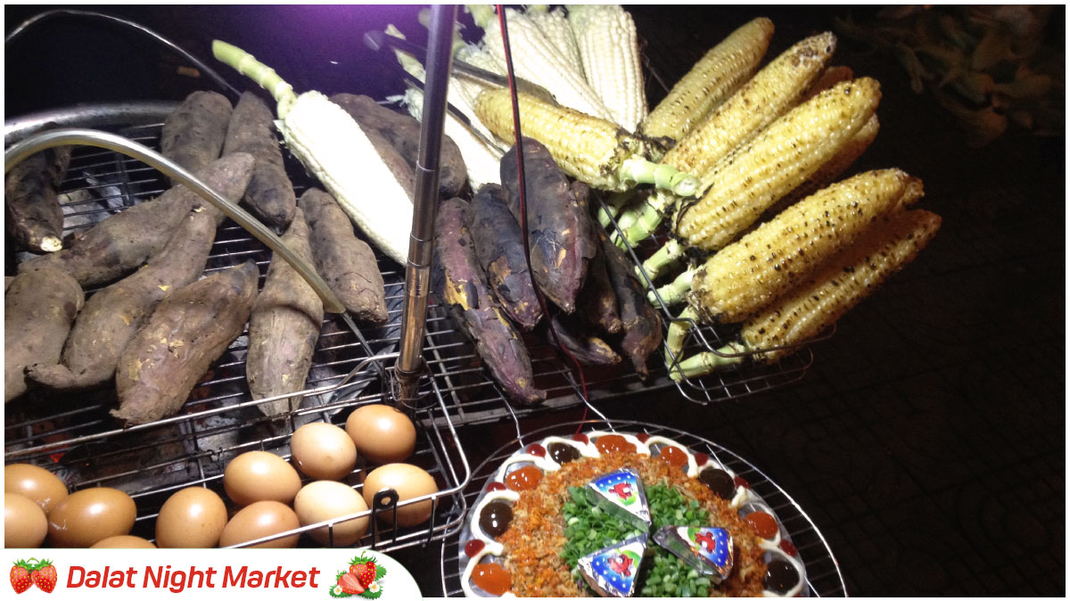 Must-Try in Dalat Night Market - Baked Sweet Potatoes