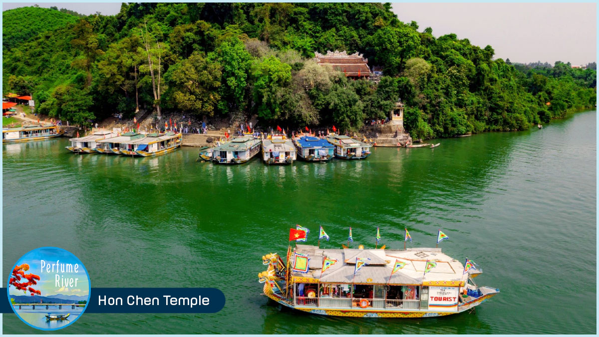 Nearby Perfume River - Hon Chen Temple