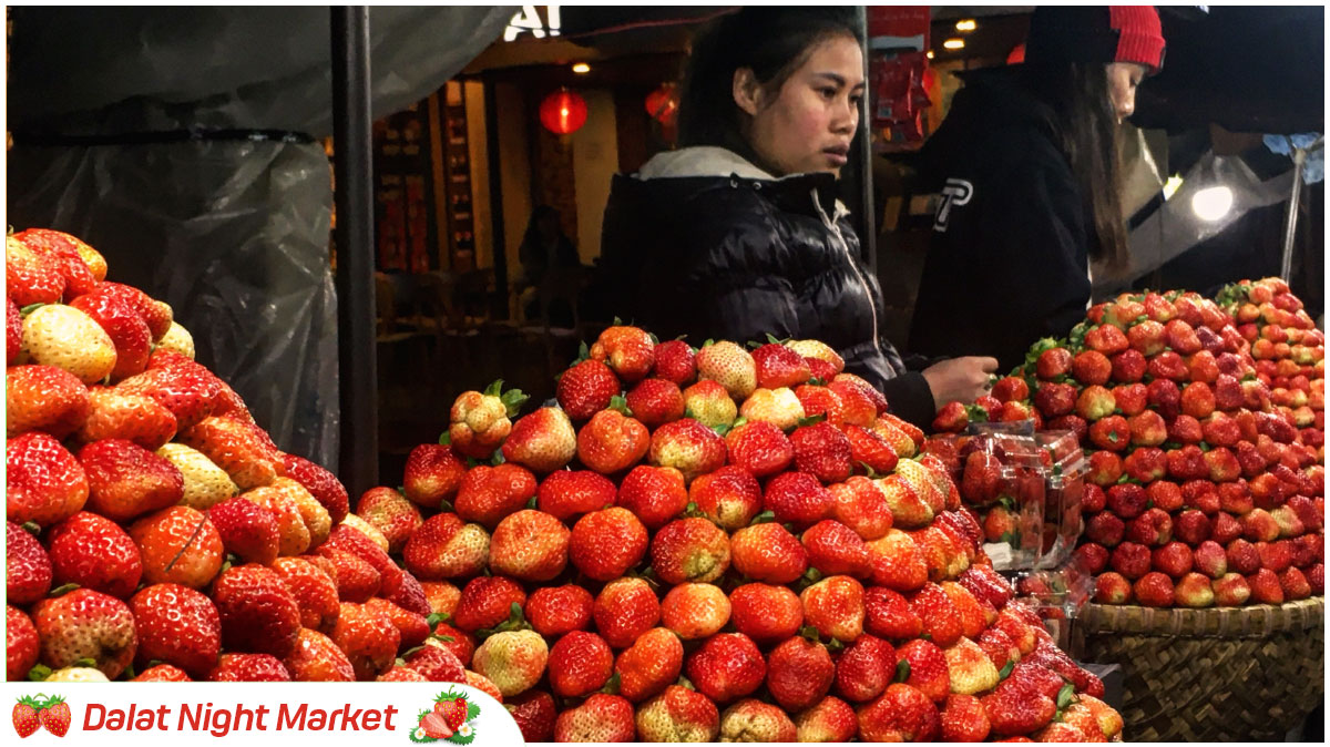 Produce Plaza in Dalat Night Market