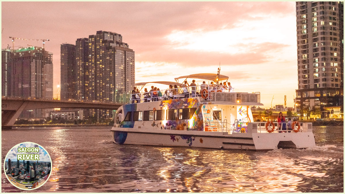 Soak in the Stunning Saigon River Sunset View