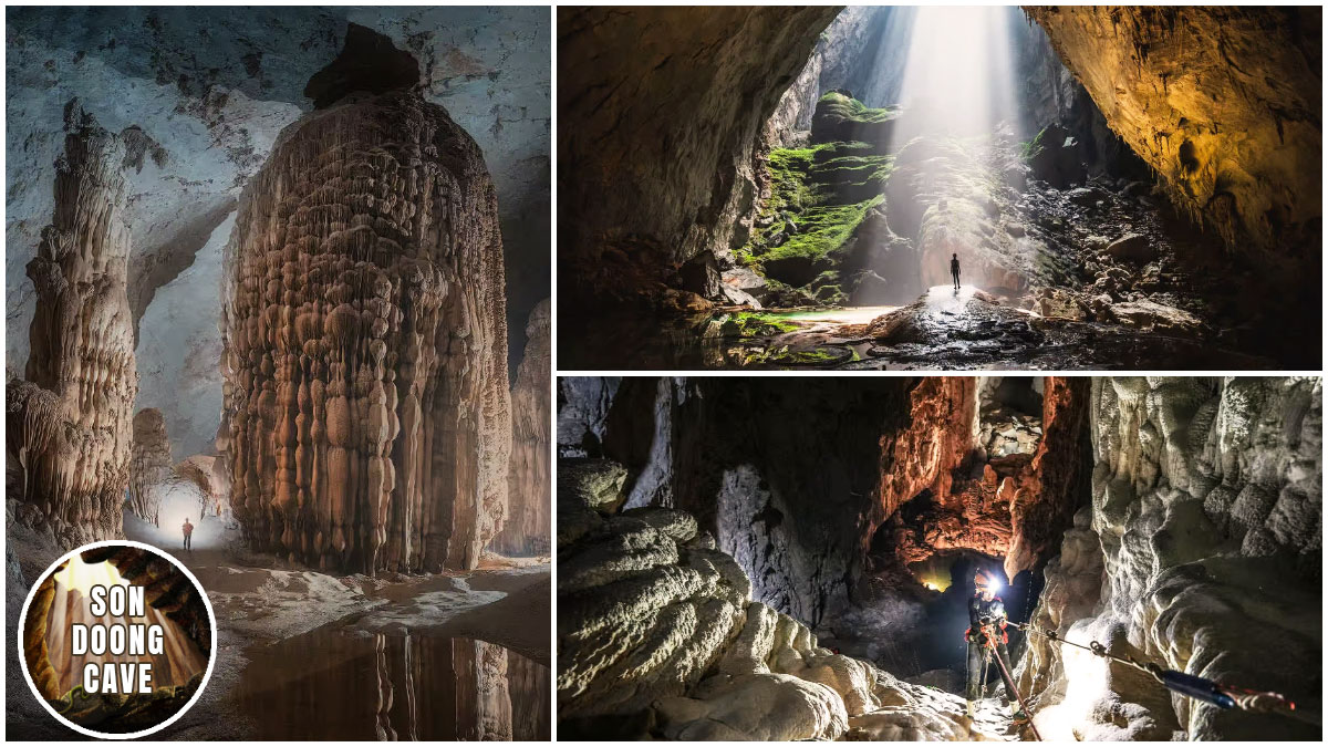 Son Doong Cave is home to the largest stalactites