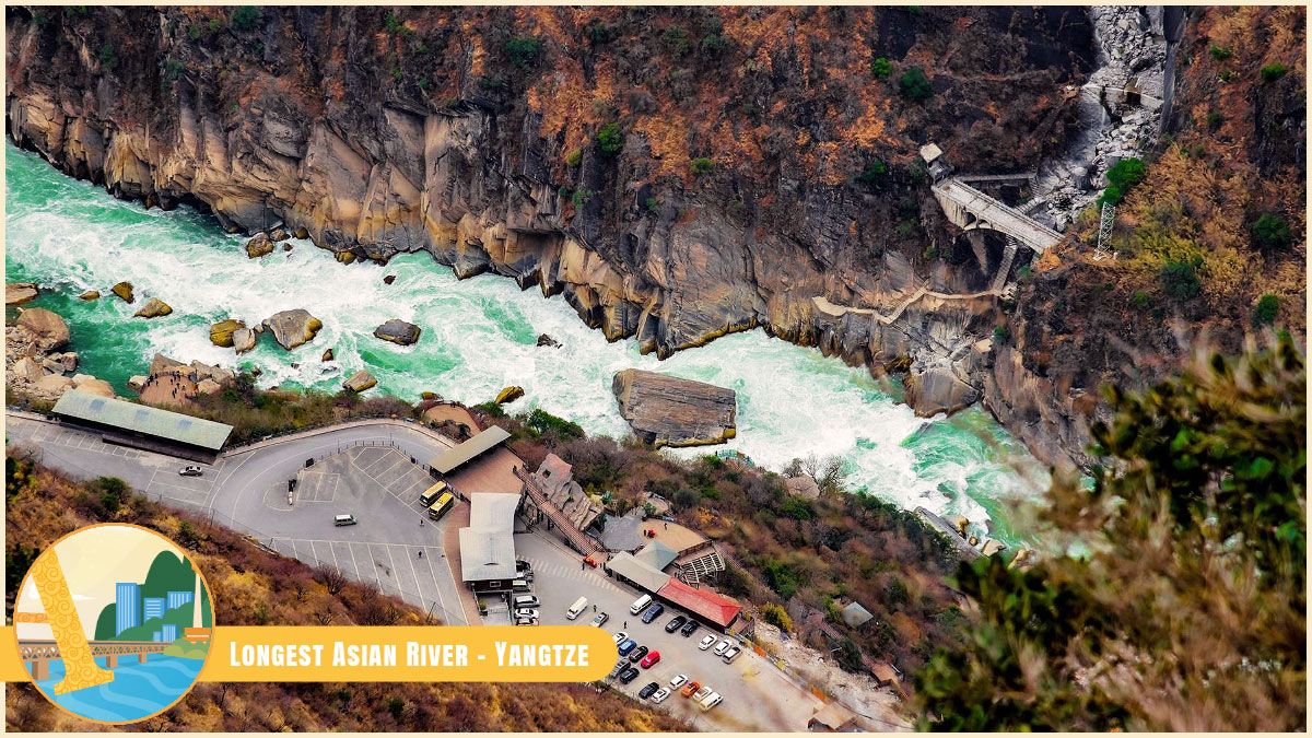 The Yangtze, the longest Asian river, originates in Tibet