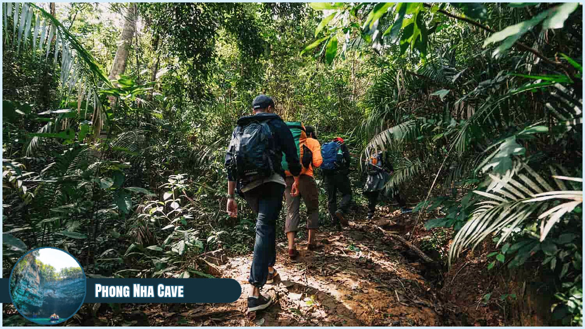 Trekking through Phong Nha Cave