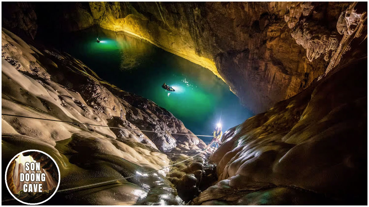 Trekking through Son Doong Cave is an absolutely breathtaking experience