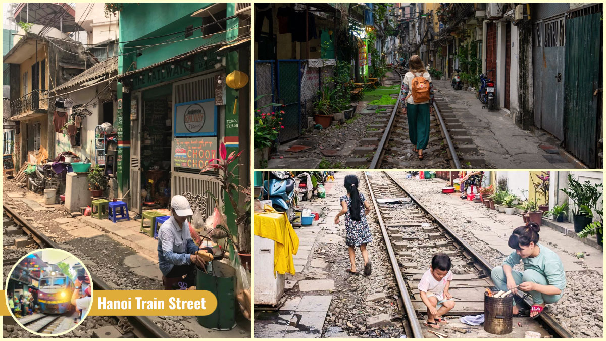 Experience Hanoi Train Street and witness the fascinating daily life unfold